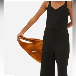 Everlane Japanese GoWeave Slip Jumpsuit Black Size 6